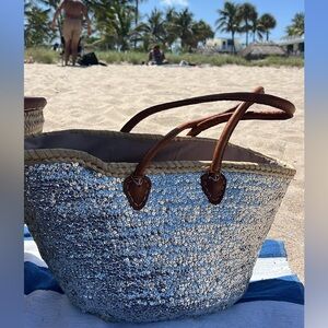 Silver Sequin Beach Tote